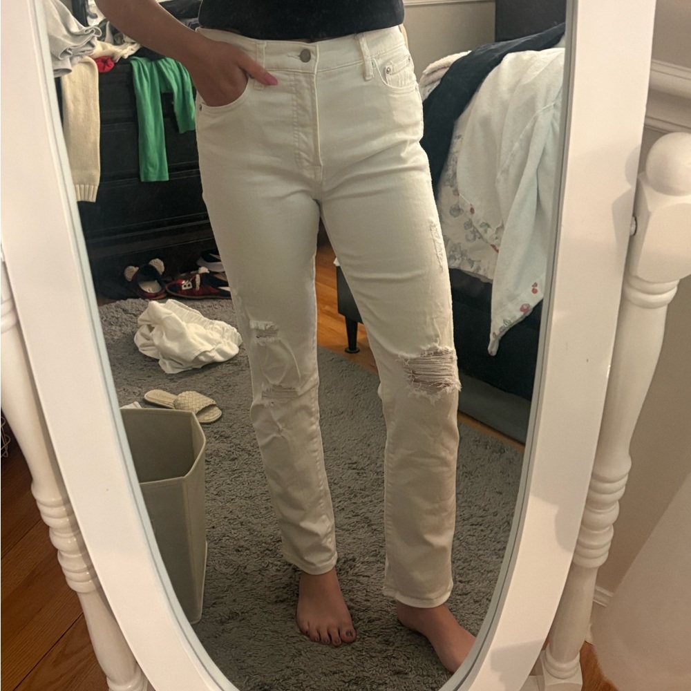 Gap white jeans